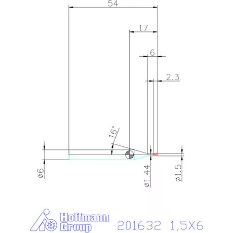 Garant Garant Diabolo VHM mikromaró 1,5X6 mm