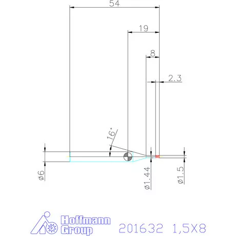 Garant Garant Diabolo VHM mikromaró 1,5X8 mm