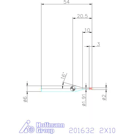 Garant Garant Diabolo VHM mikromaró 2X10 mm