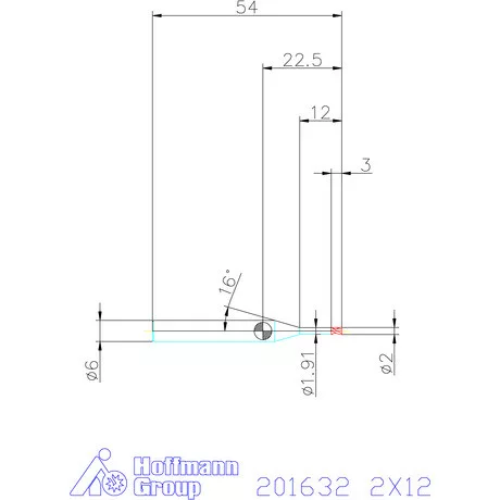 Garant Garant Diabolo VHM mikromaró 2X12 mm