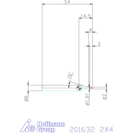 Garant Garant Diabolo VHM mikromaró 2X4 mm