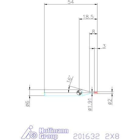 Garant Garant Diabolo VHM mikromaró 2X8 mm