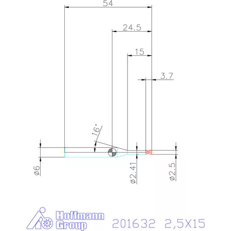 Garant Garant Diabolo VHM mikromaró 2,5X15 mm