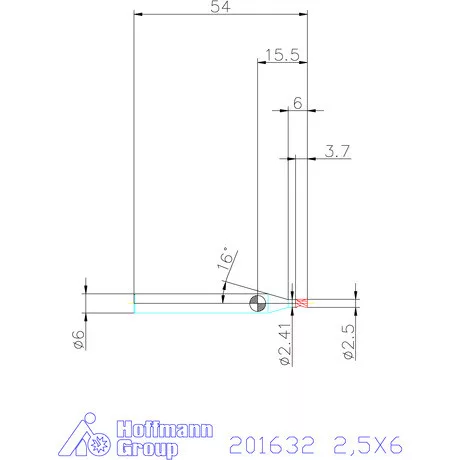 Garant Garant Diabolo VHM mikromaró 2,5X6 mm