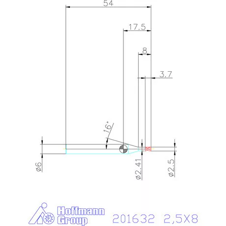 Garant Garant Diabolo VHM mikromaró 2,5X8 mm