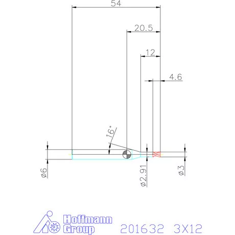 Garant Garant Diabolo VHM mikromaró 3X12 mm