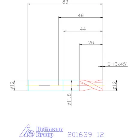 Garant Garant Diabolo VHM maró HPC 12 mm