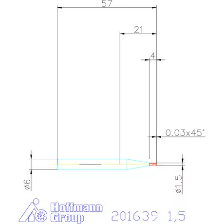 Garant Garant Diabolo VHM maró HPC 1,5 mm