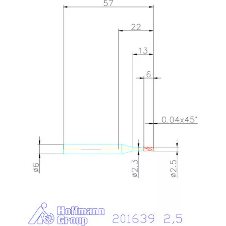 Garant Garant Diabolo VHM maró HPC 2,5 mm