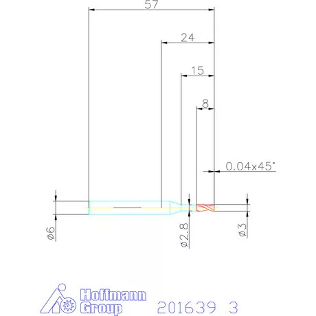 Garant Garant Diabolo VHM maró HPC 3 mm