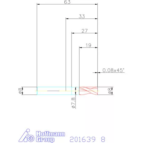 Garant Garant Diabolo VHM maró HPC 8 mm