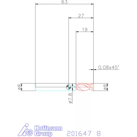 Garant Garant Master INOX VHM maró HPC 8 mm