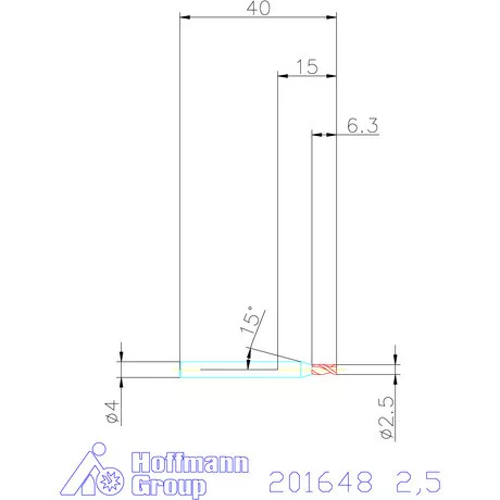 Garant VHM maró HPC 2,5 mm