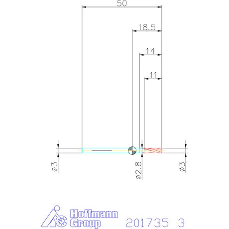 Garant VHM maró 3 mm