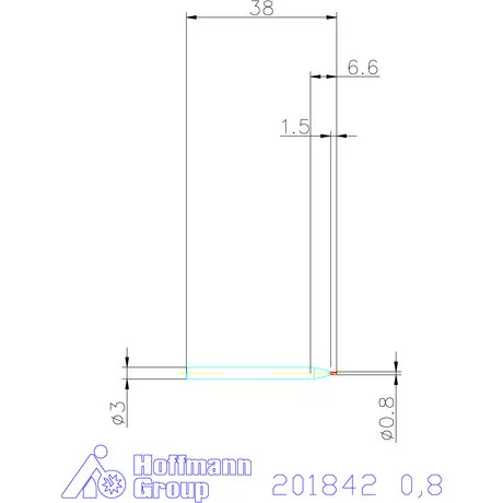 Holex VHM mini-maró 0,8 mm