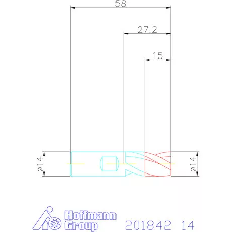 Holex VHM mini-maró 14 mm