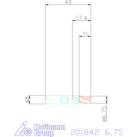 Holex VHM mini-maró 6,75 mm