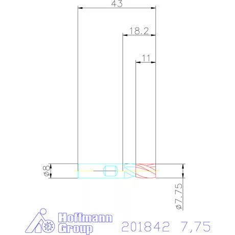 Holex VHM mini-maró 7,75 mm