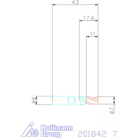 Holex VHM mini-maró 7 mm