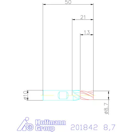 Holex VHM mini-maró 8,7 mm