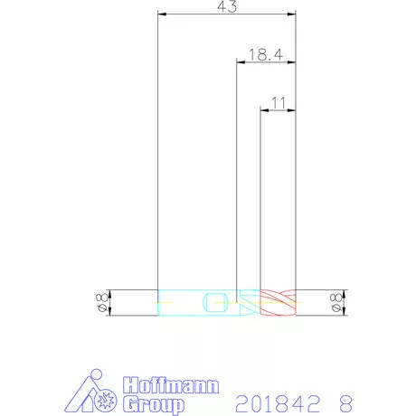 Holex VHM mini-maró 8 mm