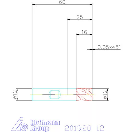 Holex VHM mini-maró 12 mm