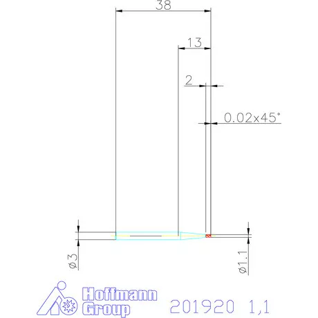 Holex VHM mini-maró 1,1 mm