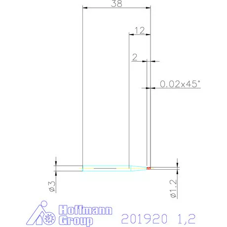 Holex VHM mini-maró 1,2 mm