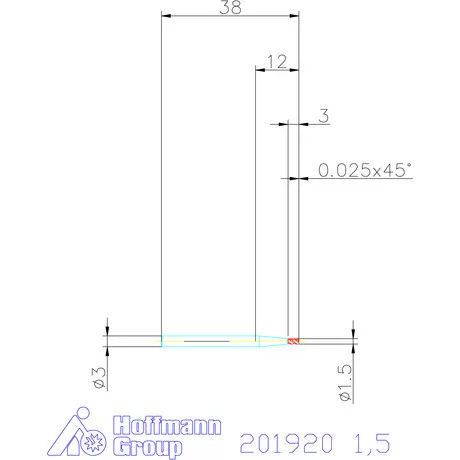 Holex VHM mini-maró 1,5 mm