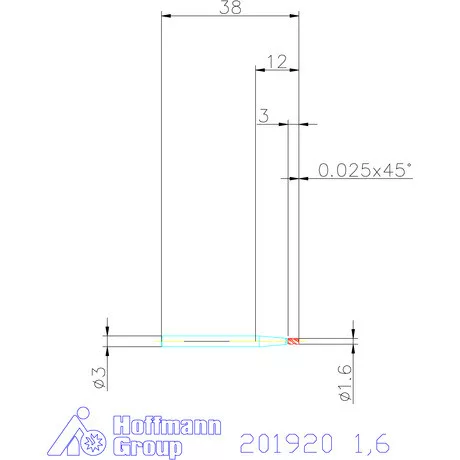 Holex VHM mini-maró 1,6 mm