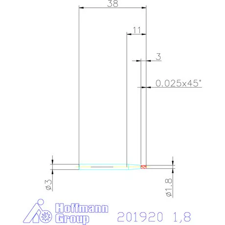 Holex VHM mini-maró 1,8 mm