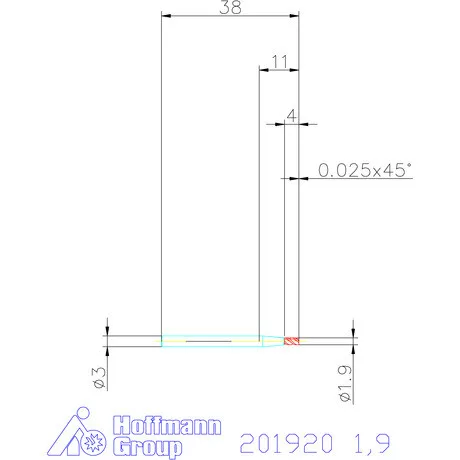 Holex VHM mini-maró 1,9 mm