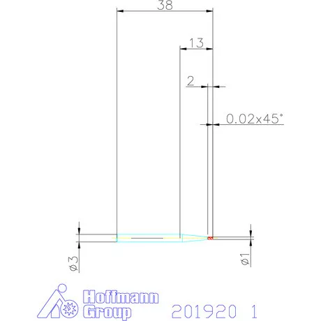 Holex VHM mini-maró 1 mm
