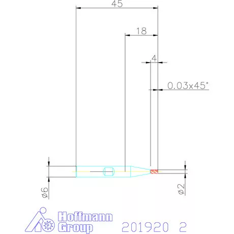 Holex VHM mini-maró 2 mm