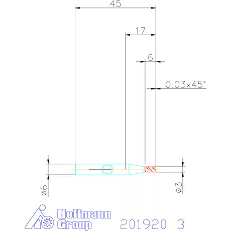 Holex VHM mini-maró 3 mm