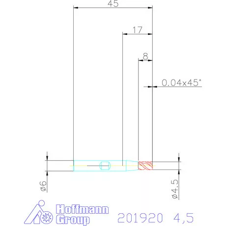Holex VHM mini-maró 4,5 mm