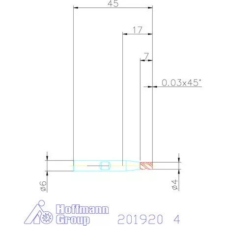 Holex VHM mini-maró 4 mm