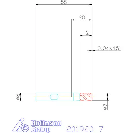 Holex VHM mini-maró 7 mm