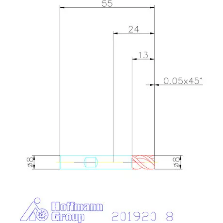 Holex VHM mini-maró 8 mm