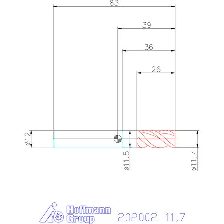 Garant Garant Master Alu PickPocket VHM nagyoló maró HPC 11,7 mm