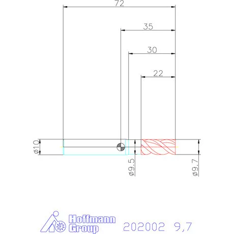 Garant Garant Master Alu PickPocket VHM nagyoló maró HPC 9,7 mm