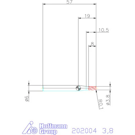 Garant Garant Master Alu PickPocket VHM nagyoló maró HPC 3,8 mm
