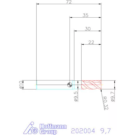 Garant Garant Master Alu PickPocket VHM nagyoló maró HPC 9,7 mm