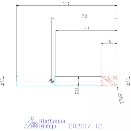 Garant Garant Master Alu PickPocket VHM nagyoló maró HPC 12 mm