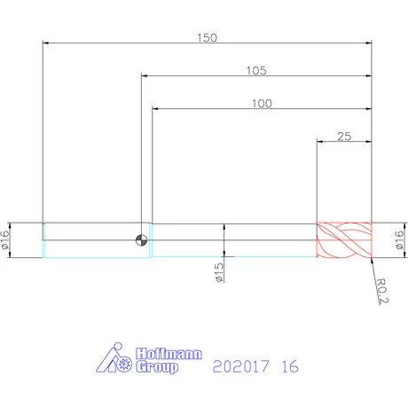 Garant Garant Master Alu PickPocket VHM nagyoló maró HPC 16 mm