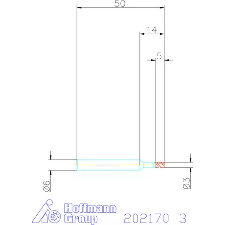 Garant VHM maró DIN 6535 HA 3 mm