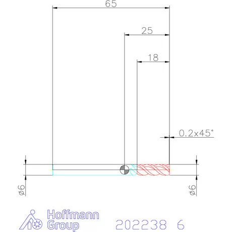 Holex VHM maró 6 mm