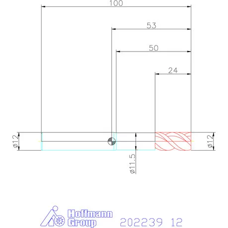 Holex VHM maró 12 mm