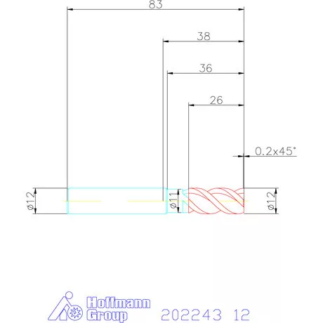 Garant VHM maró MTC 12 mm