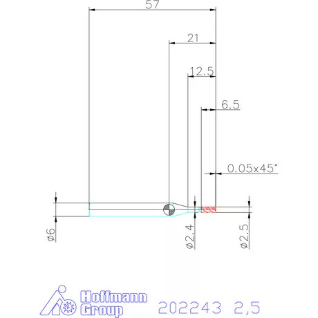 Garant VHM maró MTC 2,5 mm